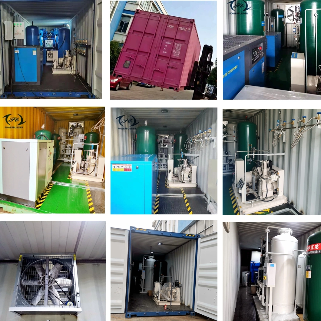 ISO CE Certified Pressure Swing Adsorption Psa Oxygen Generation Plant with Mobile Container