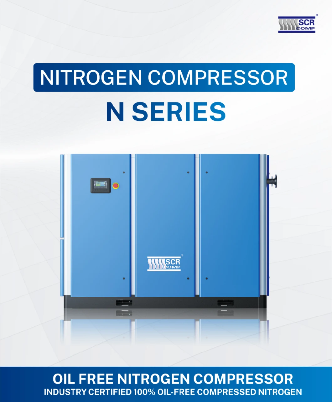 10 Bar Suitable for Electronics Manufacturing Custom Nitrogen Air Compressor