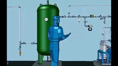 Cina Produzione medica / Cabina ospedaliera Psa Ossigeno Ossigeno O2 Impianto di gas Riempimento bombole Prezzo di produzione