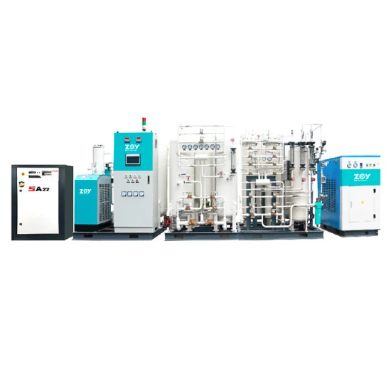 Generatore di ossigeno Psa con flusso di 10 m3 con sistema di riempimento Impianto di ossigeno medico